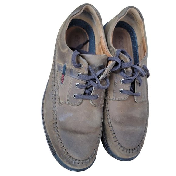 Ecco Shoes Fusion II Mens 47 Cocoa Brown Nubuck Lace Up Oxfords Sneakers Size 13 main image 7